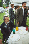 Harold (seated) and Darryl Morris, Tony's father and brother